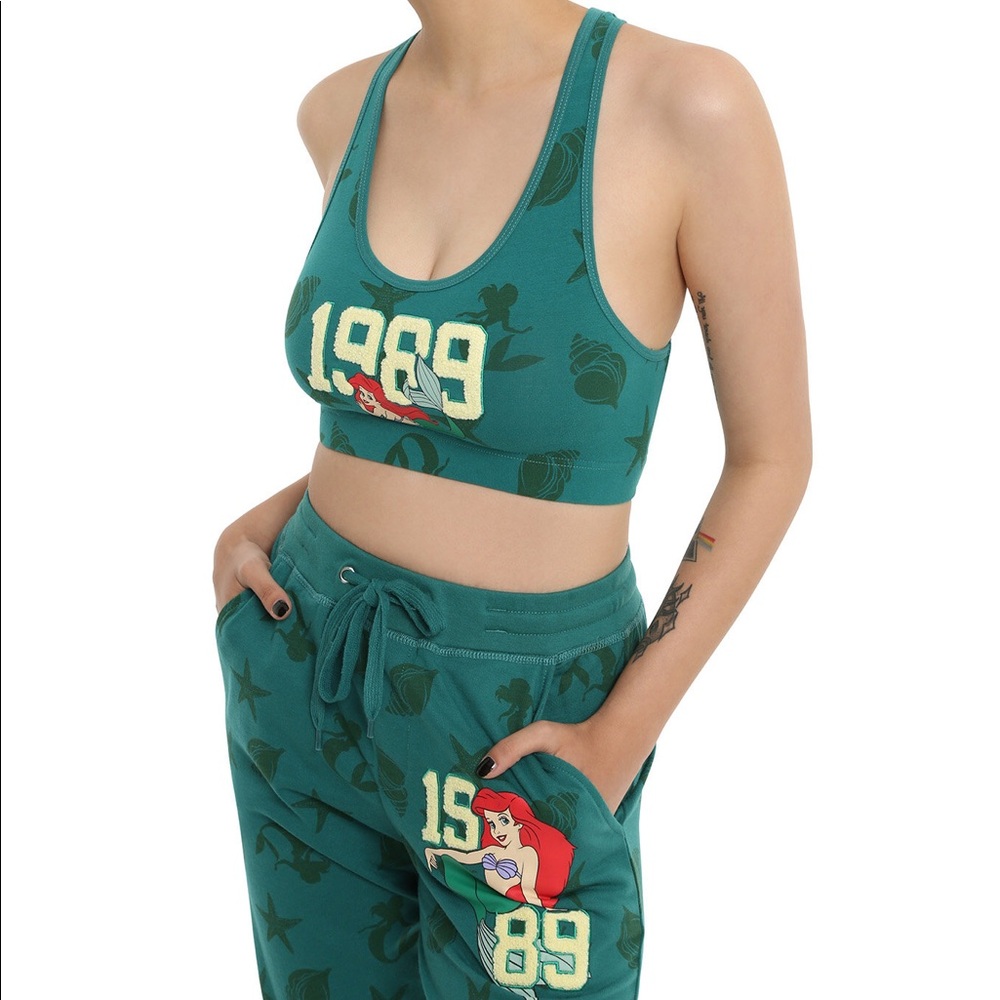 📛SOLD📛🎶The Little🧜‍♀️Joggers &Sports Bra🎶 - Picture 2 of 8